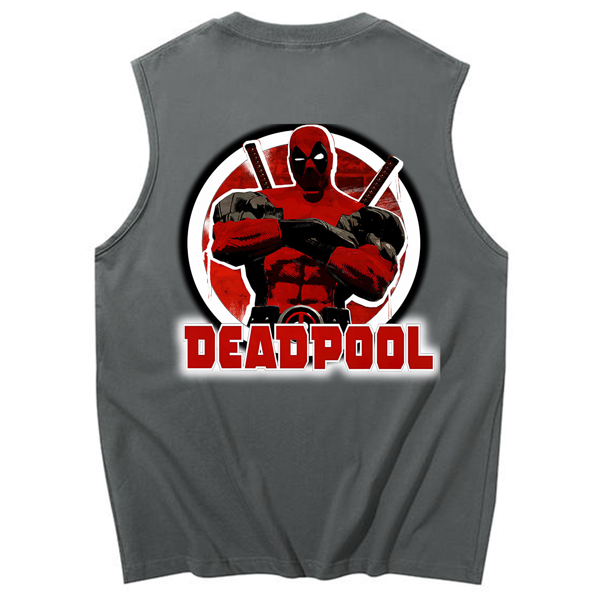 （画像用） Deadpool デッドプール コットン100％タンクトップ（背面プリント）